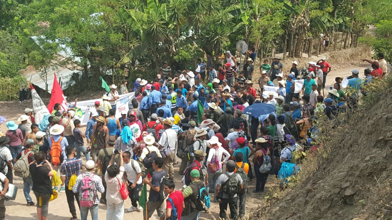 Solidarity march Berta Caceres